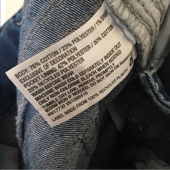 Girls size 12 adjustable boot cut jean w/jewels - Picture 6 of 6